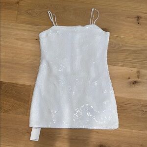 NWT Abercrombie & Fitch White Sequin Dress